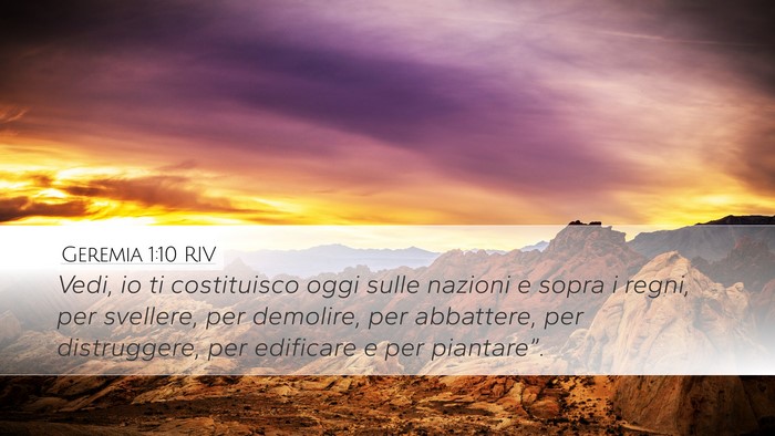 Geremia 1:10 RIV Bible Verse Image