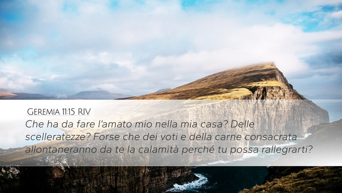 Geremia 11:15 RIV Bible Verse Image