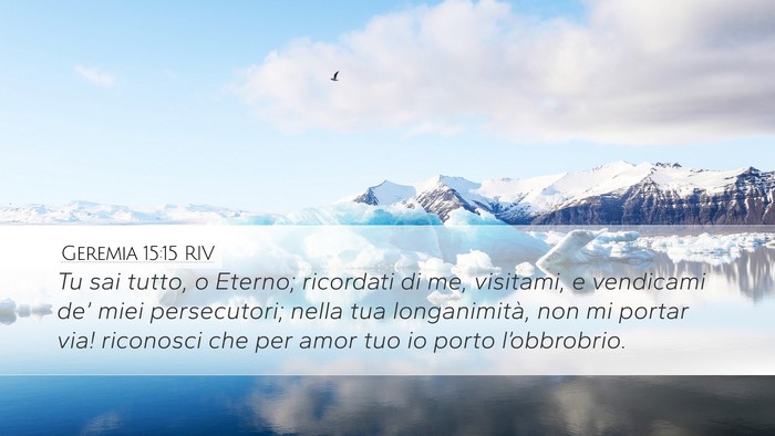 Geremia 15:15 RIV Bible Verse Image