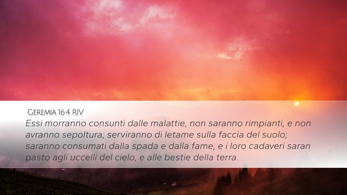 Geremia 16:4 RIV Bible Verse Image