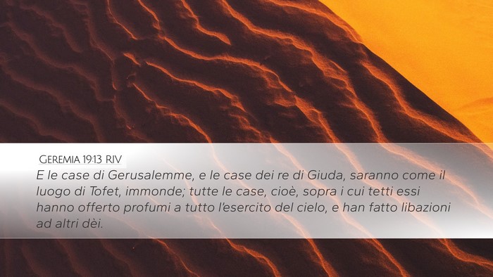 Geremia 19:13 RIV Bible Verse Image