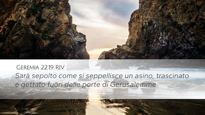 Geremia 22:19 RIV Bible Verse Image