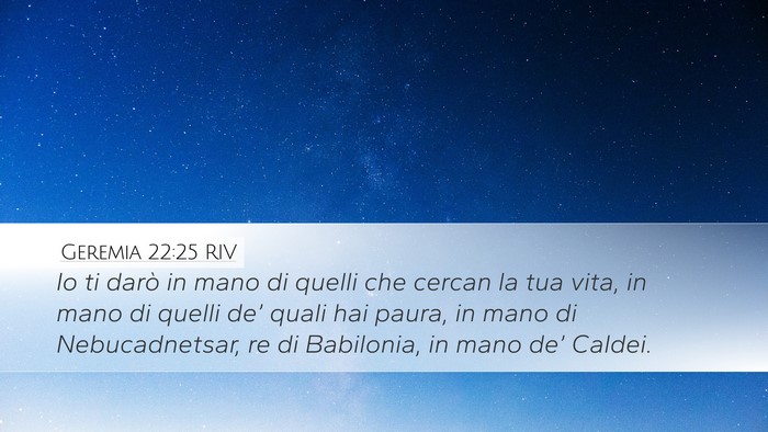 Geremia 22:25 RIV Bible Verse Image