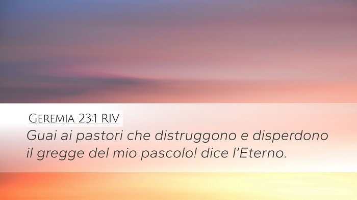 Geremia 23:1 RIV Bible Verse Image