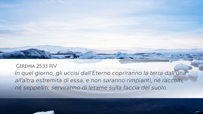 Geremia 25:33 RIV Bible Verse Image