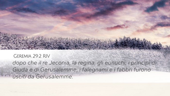 Geremia 29:2 RIV Bible Verse Image