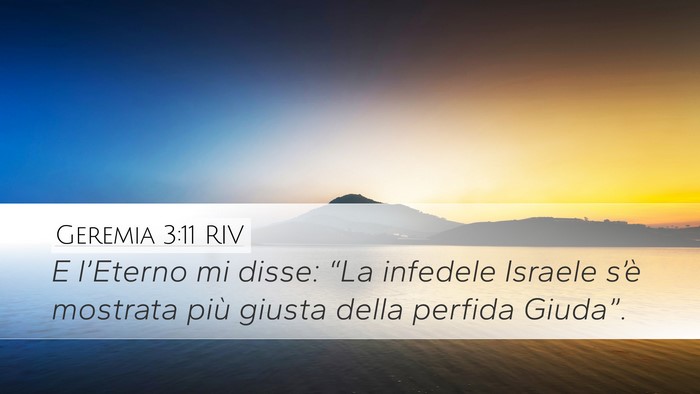 Geremia 3:11 RIV Bible Verse Image