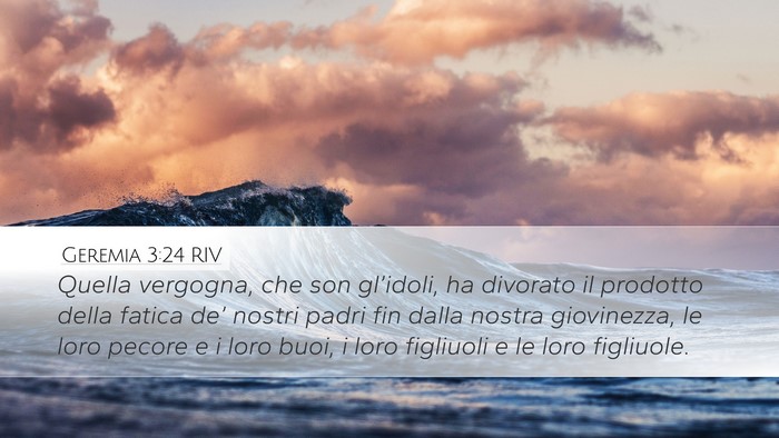 Geremia 3:24 RIV Bible Verse Image