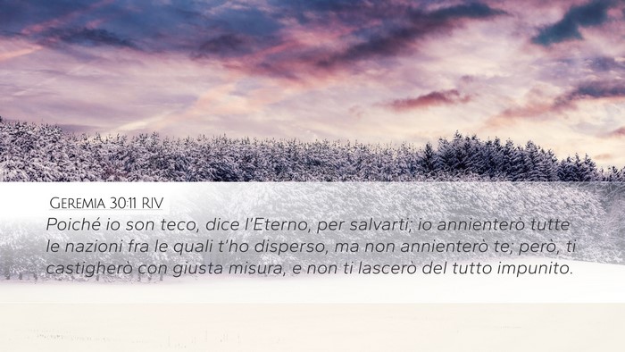 Geremia 30:11 RIV Bible Verse Image