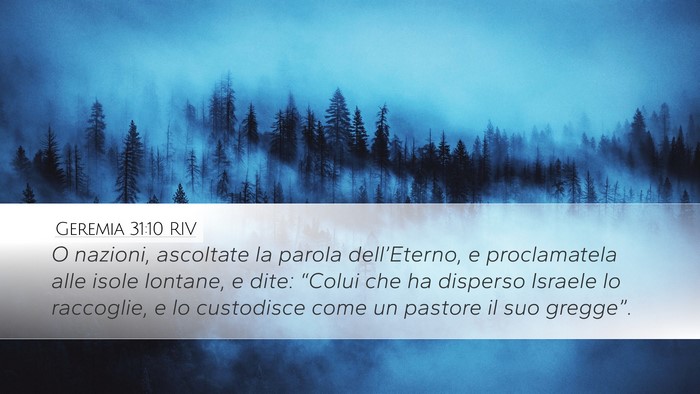 Geremia 31:10 RIV Bible Verse Image