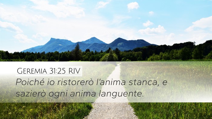 Geremia 31:25 RIV Bible Verse Image