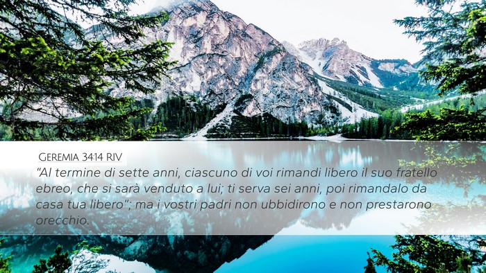 Geremia 34:14 RIV Bible Verse Image