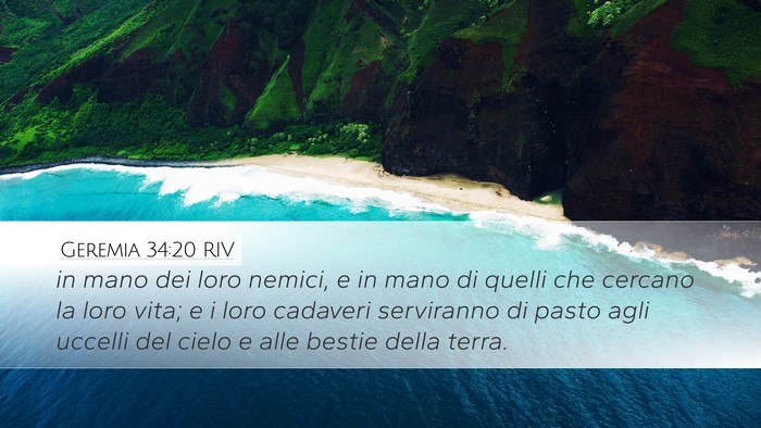 Geremia 34:20 RIV Bible Verse Image