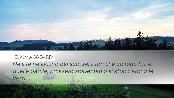 Geremia 36:24 RIV Bible Verse Image
