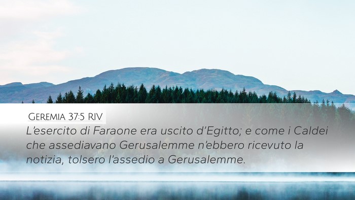 Geremia 37:5 RIV Bible Verse Image