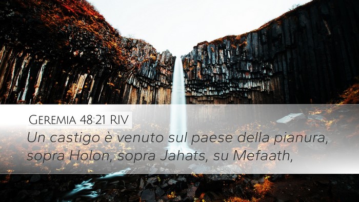 Geremia 48:21 RIV Bible Verse Image