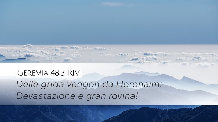 Geremia 48:3 RIV Bible Verse Image