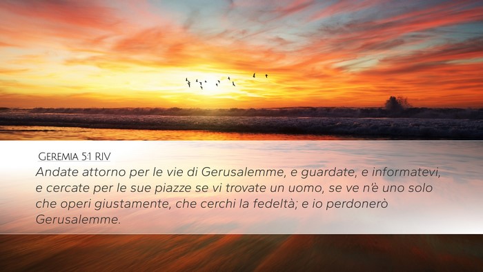 Geremia 5:1 RIV Bible Verse Image