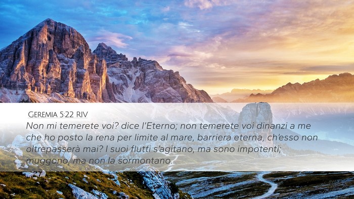Geremia 5:22 RIV Bible Verse Image