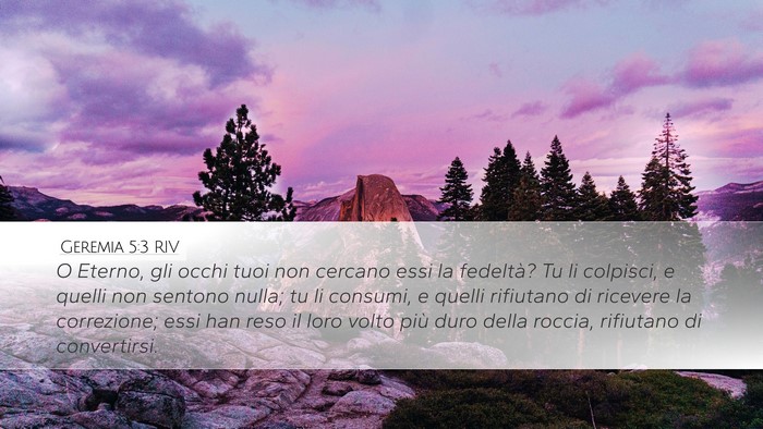 Geremia 5:3 RIV Bible Verse Image
