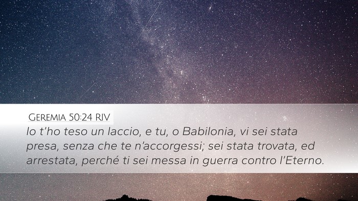 Geremia 50:24 RIV Bible Verse Image