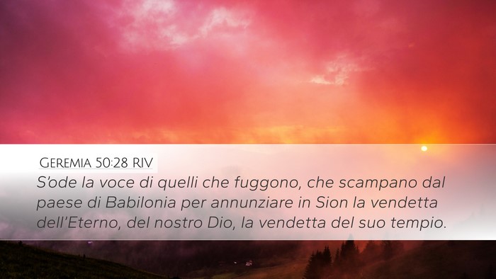 Geremia 50:28 RIV Bible Verse Image