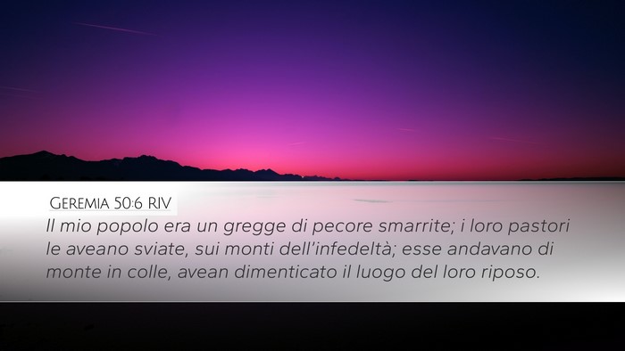 Geremia 50:6 RIV Bible Verse Image