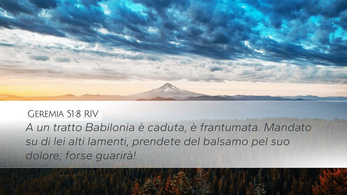 Geremia 51:8 RIV Bible Verse Image