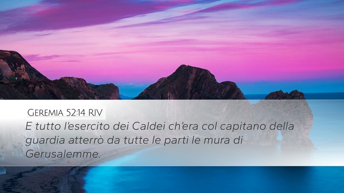 Geremia 52:14 RIV Bible Verse Image