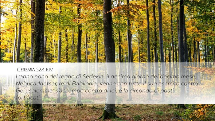 Geremia 52:4 RIV Desktop Wallpaper - L’anno nono del regno di Sedekia, il decimo - Desktop Bible Verse Wallpaper