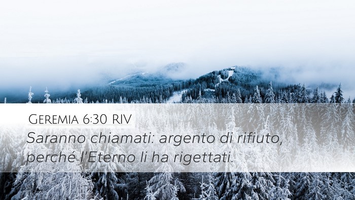 Geremia 6:30 RIV Bible Verse Image