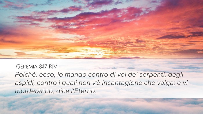 Geremia 8:17 RIV Bible Verse Image