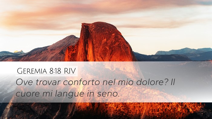 Geremia 8:18 RIV Bible Verse Image