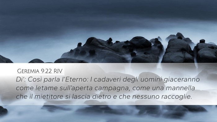 Geremia 9:22 RIV Bible Verse Image