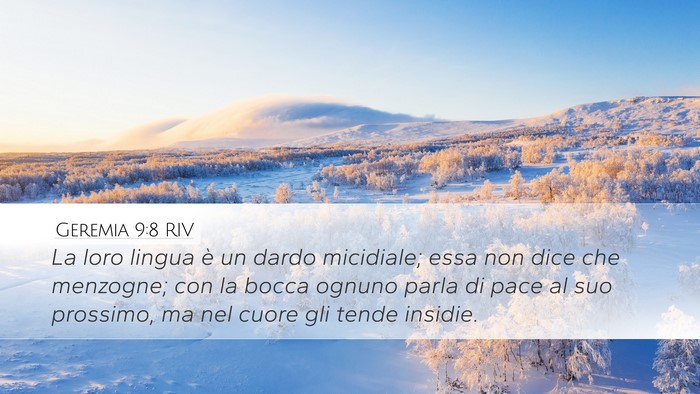 Geremia 9:8 RIV Bible Verse Image