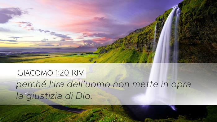 Giacomo 1:20 RIV Bible Verse Image