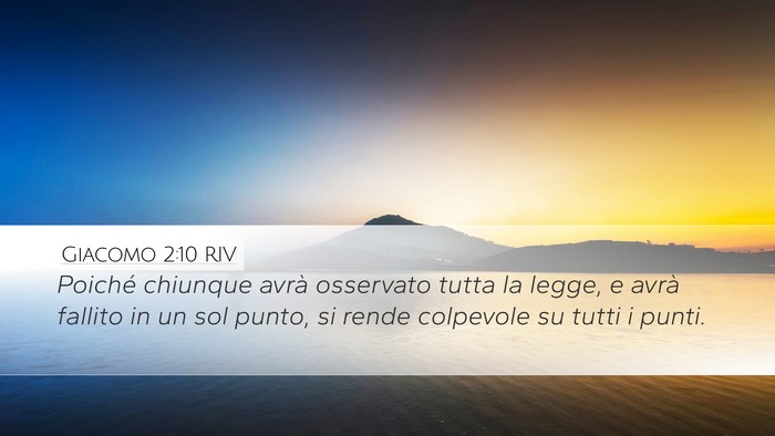 Giacomo 2:10 RIV Bible Verse Image