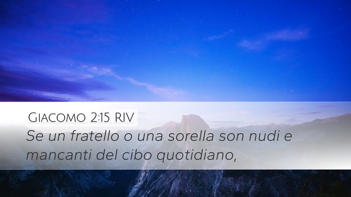 Giacomo 2:15 RIV Bible Verse Image