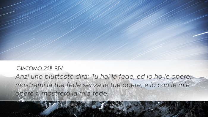 Giacomo 2:18 RIV Bible Verse Image