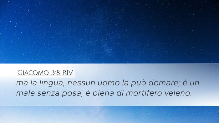 Giacomo 3:8 RIV Bible Verse Image