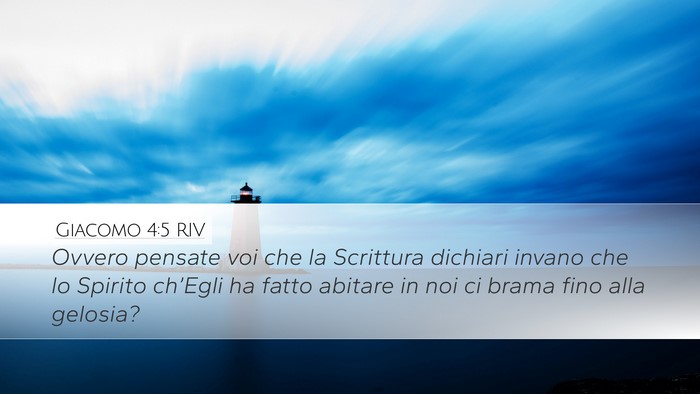 Giacomo 4:5 RIV Bible Verse Image