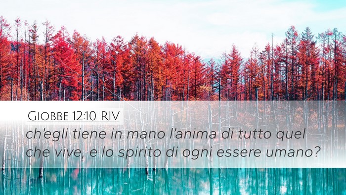 Giobbe 12:10 RIV Bible Verse Image