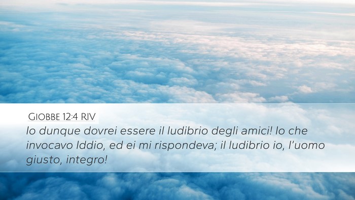 Giobbe 12:4 RIV Bible Verse Image