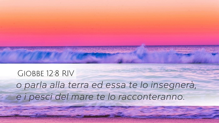 Giobbe 12:8 RIV Bible Verse Image