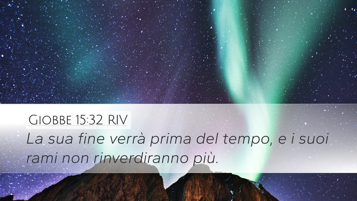 Giobbe 15:32 RIV Bible Verse Image