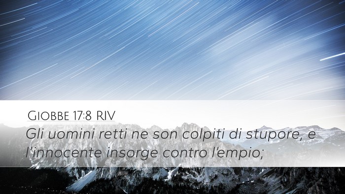 Giobbe 17:8 RIV Bible Verse Image