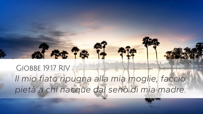 Giobbe 19:17 RIV Desktop Wallpaper - Il mio fiato ripugna alla mia moglie, faccio - Desktop Bible Verse Wallpaper