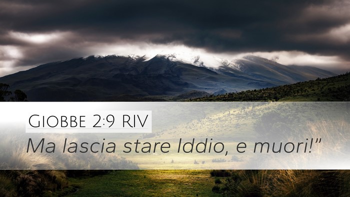 Giobbe 2:9 RIV Bible Verse Image