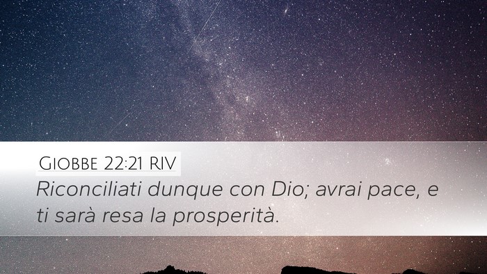 Giobbe 22:21 RIV Bible Verse Image