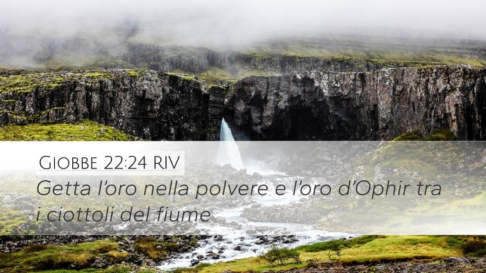 Giobbe 22:24 RIV Bible Verse Image